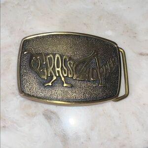 Grasshopper Brass Belt Buckle